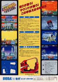 Turbo Out Run - Advertisement Flyer - Back Image
