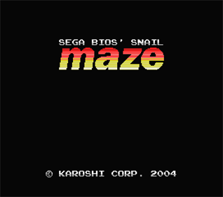 Snail Maze - Screenshot - Game Title Image