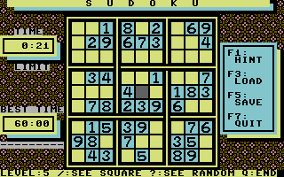 Sudoku (Commodore Free)