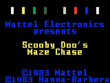 Scooby Doo's Maze Chase - Screenshot - Game Title Image