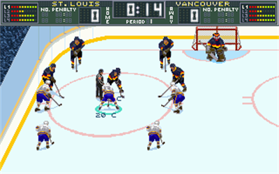 Brett Hull Hockey 95 - Screenshot - Gameplay Image