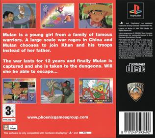 Legend of Mulan - Box - Back Image