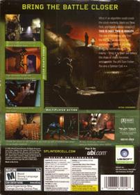 Tom Clancy's Splinter Cell: Chaos Theory - Box - Back Image