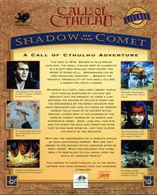 Call of Cthulhu: Shadow of the Comet - Box - Back Image