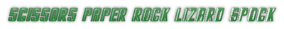 Scissors Paper Rock Lizard Spock - Clear Logo Image