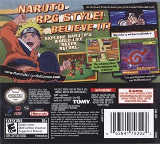 Naruto: Path of the Ninja - Box - Back Image
