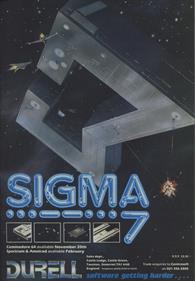 Sigma 7  - Advertisement Flyer - Front Image