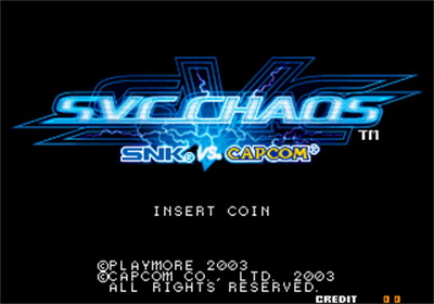 SNK vs. Capcom: SVC Chaos - Screenshot - Game Title Image