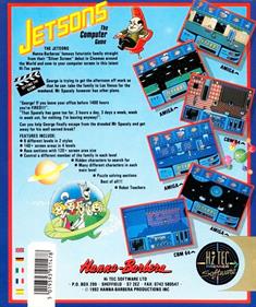 Jetsons: The Computer Game - Box - Back Image