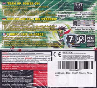 Mega Man Star Force 2: Zerker x Ninja - Box - Back Image