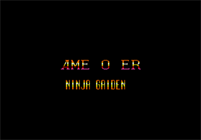 Ninja Gaiden - Screenshot - Game Over