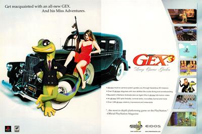 Gex 3: Deep Cover Gecko - Advertisement Flyer - Front Image