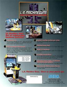 L.A. Machineguns: Rage of the Machines - Advertisement Flyer - Back Image