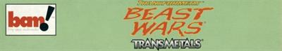 Transformers: Beast Wars Transmetals - Banner Image