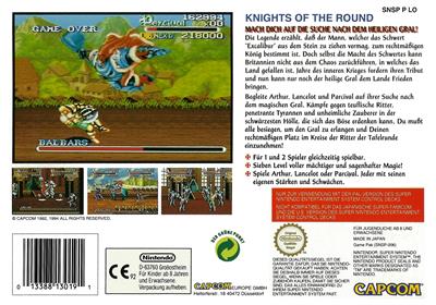 Knights of the Round - Box - Back Image