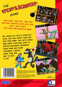 The Itchy & Scratchy Game - Fanart - Box - Back