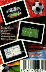 Kenny Dalglish Soccer Manager - Box - Back Image