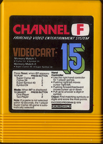 Videocart-15: Memory Match - Cart - Front Image