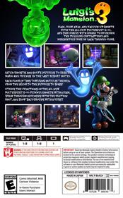 Luigi's Mansion 3 - Box - Back Image