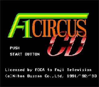 F1 Circus CD - Screenshot - Game Title Image