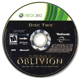The Elder Scrolls IV: Oblivion: Game of the Year Edition - Disc Image