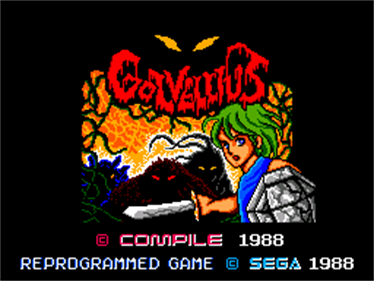 Golvellius: Valley of Doom - Screenshot - Game Title Image