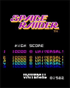 Space Raider - Screenshot - High Scores Image