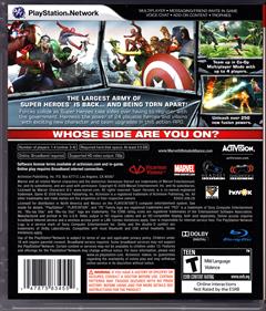 Marvel: Ultimate Alliance 2 - Box - Back Image