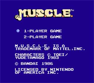 M.U.S.C.L.E.: Tag Team Match - Screenshot - Game Title Image