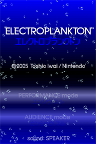 Electroplankton - Screenshot - Game Title Image