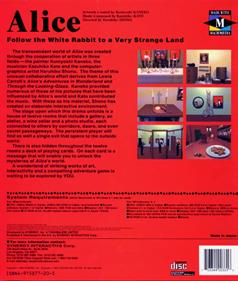 Alice: An Interactive Museum - Box - Back Image