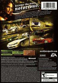 Need for Speed: Most Wanted (Black Edition) - Box - Back Image