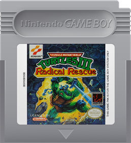 Teenage Mutant Ninja Turtles III: Radical Rescue - Fanart - Cart - Front