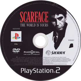 Scarface: The World Is Yours - Disc Image