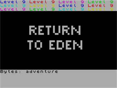 Return to Eden - Screenshot - Game Title Image