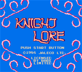 Knight Lore - Screenshot - Game Title Image