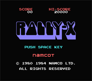 Rally-X - Screenshot - Game Title Image