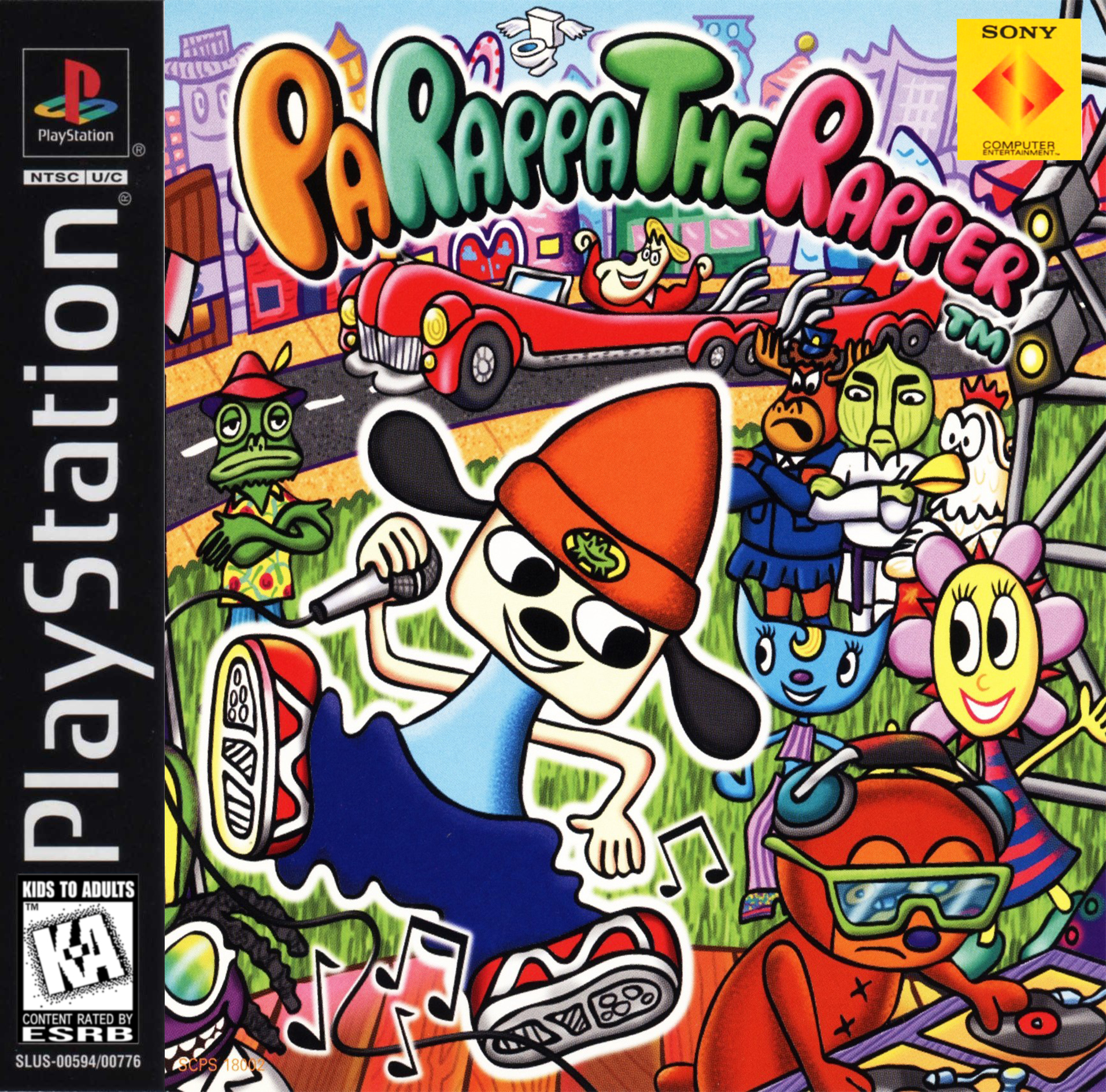 Parappa the Rapper PS1 Reproduction Case 