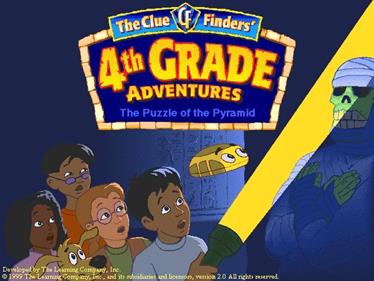 The ClueFinders 4th Grade Adventures: Puzzle of the Pyramid - Screenshot - Game Title Image