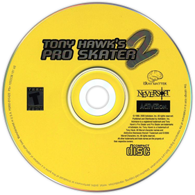 Tony Hawk's Pro Skater 2 - Disc Image