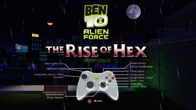 Ben 10 Alien Force: The Rise of Hex - Arcade - Controls Information Image