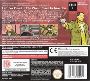 Grand Theft Auto: Chinatown Wars - Box - Back Image