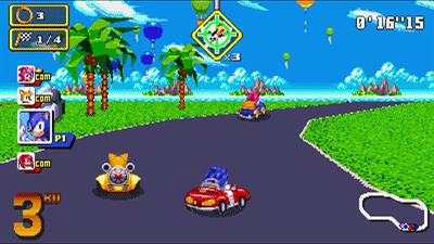 Sonic Drift 16-bit - Screenshot - Gameplay Image