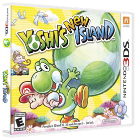 Yoshi's New Island - Box - 3D Image