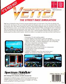 Vette!: The Street Race Simulation through San Francisco - Box - Back Image