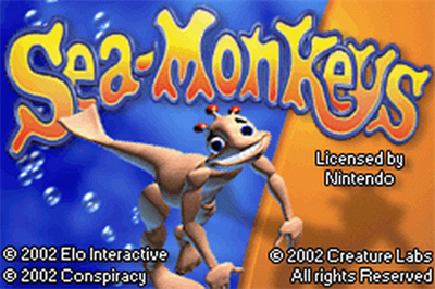 The Amazing Virtual Sea-Monkeys - Screenshot - Game Title Image