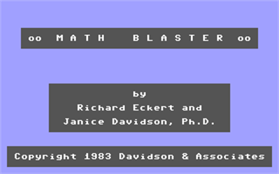 Math Blaster! - Screenshot - Game Title Image