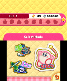 Kirby's Extra Epic Yarn - Screenshot - Game Select Image