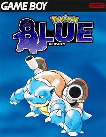 Pokémon Blue Version - Fanart - Box - Front Image