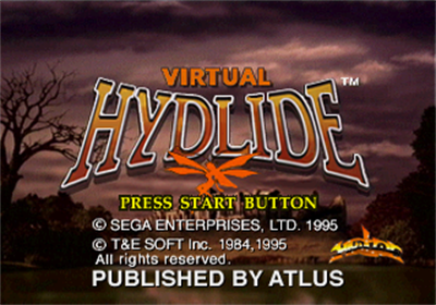 Virtual Hydlide - Screenshot - Game Title Image